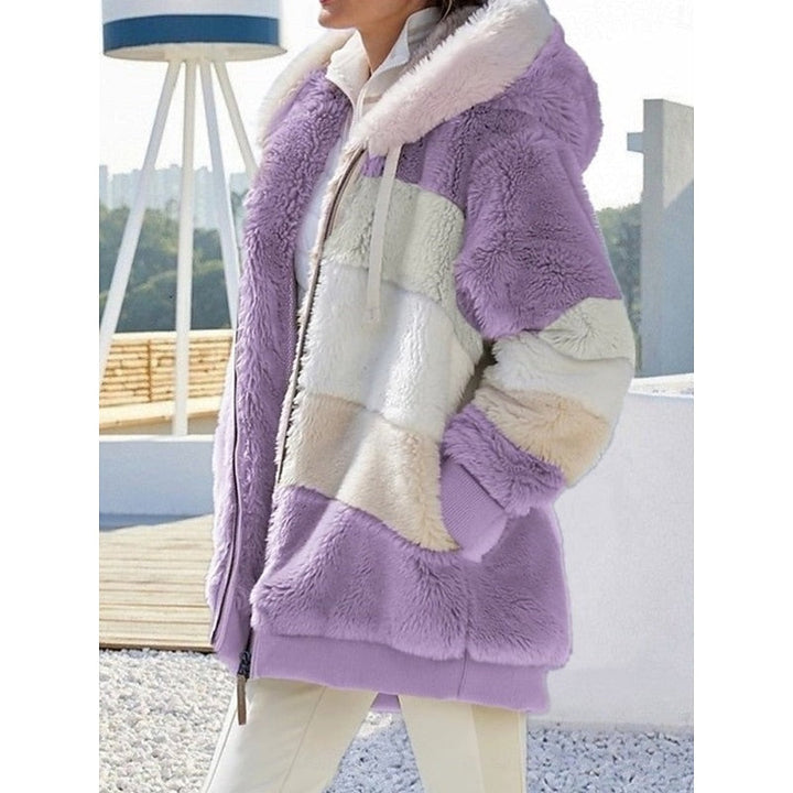 Przytulny z kapturem Zip-Up kurtka