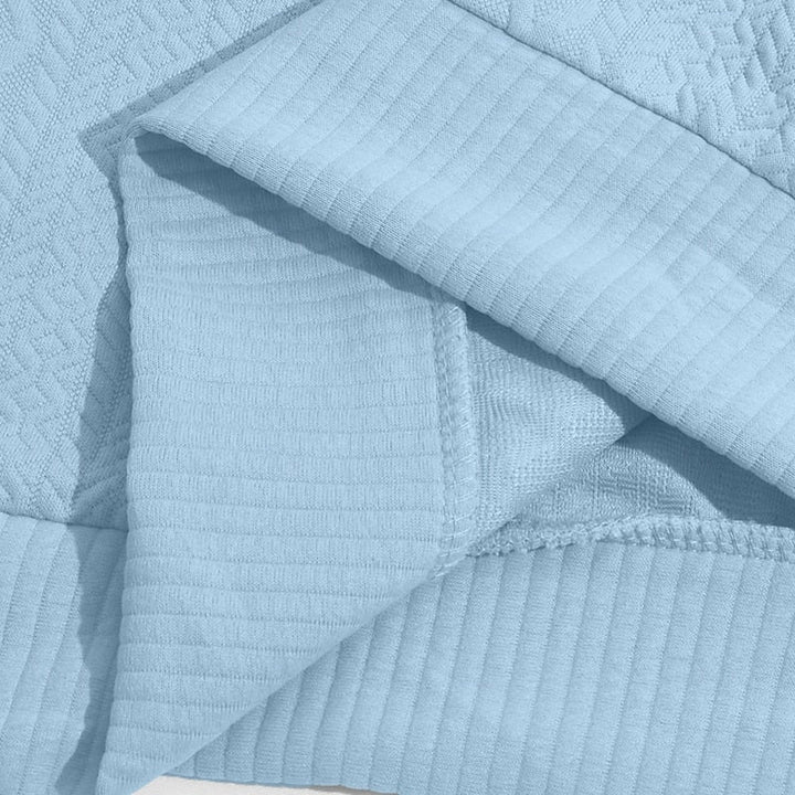 Fakturowany zamek 1/4 sweter
