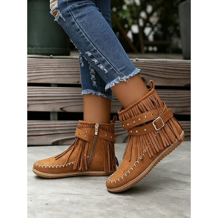Fringe Moccasin botki