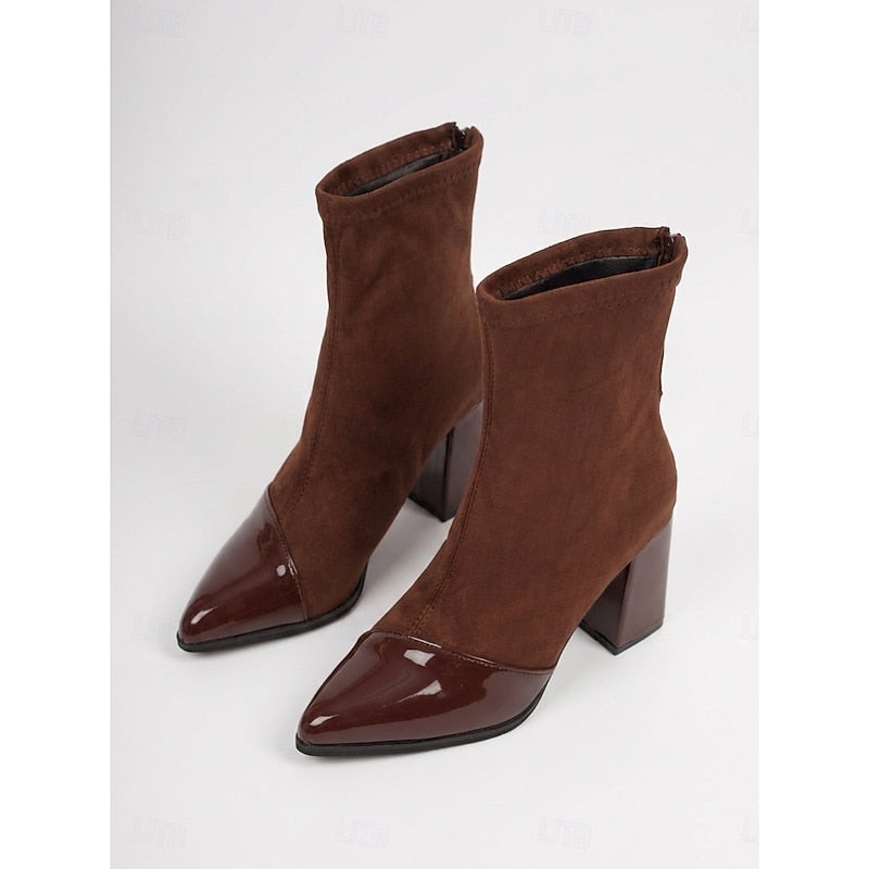 Cap-Toe Chunky obcas botki