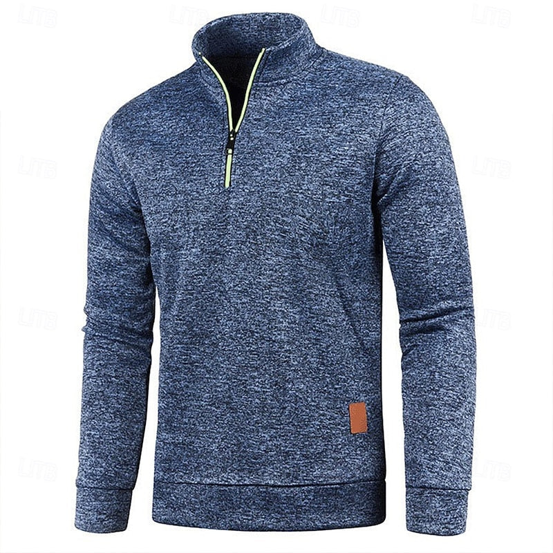 Zamek 1/4 długi-rękaw polo