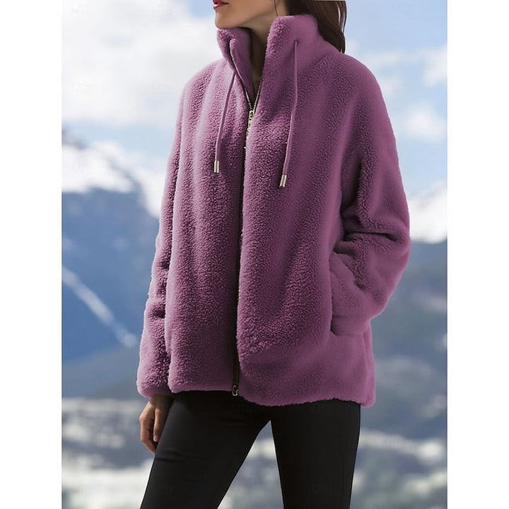 Przytulny Zip-Up płaszcz