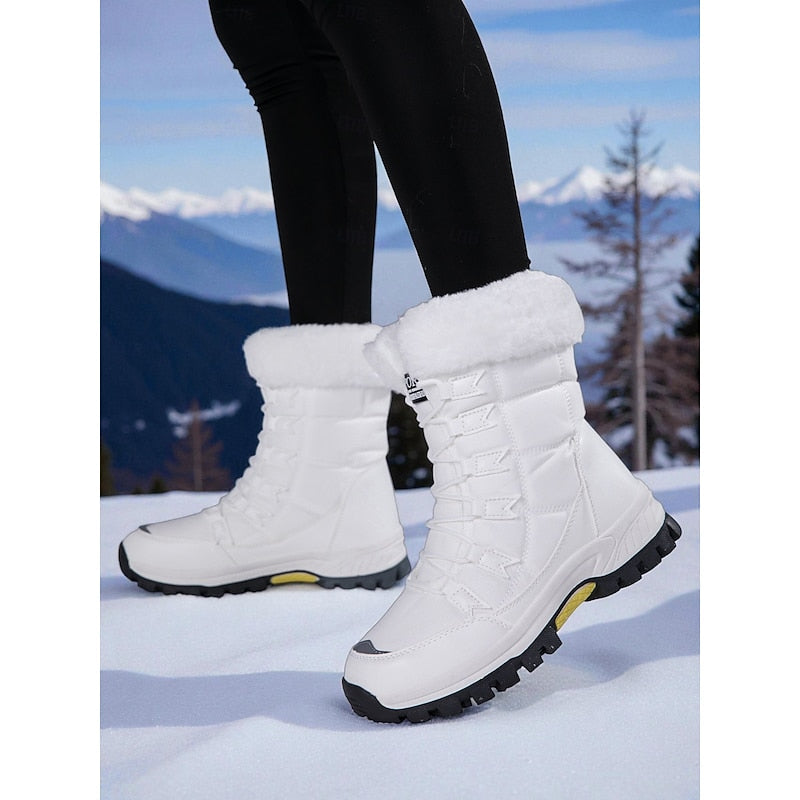 Przytulny sznurowane buty zimowe