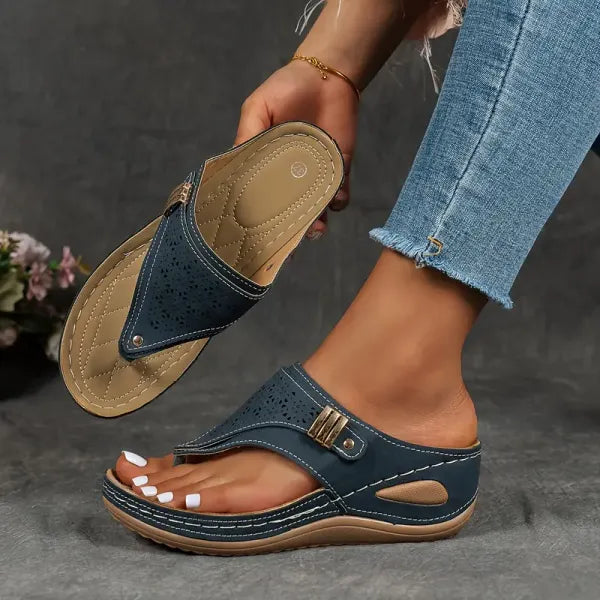 Wysokiej jakości wygodny T-Strap sandał