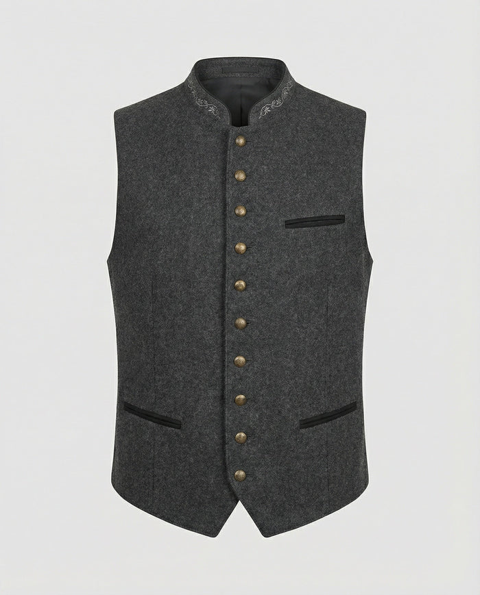 Traditional Standing-Collar kamizelka