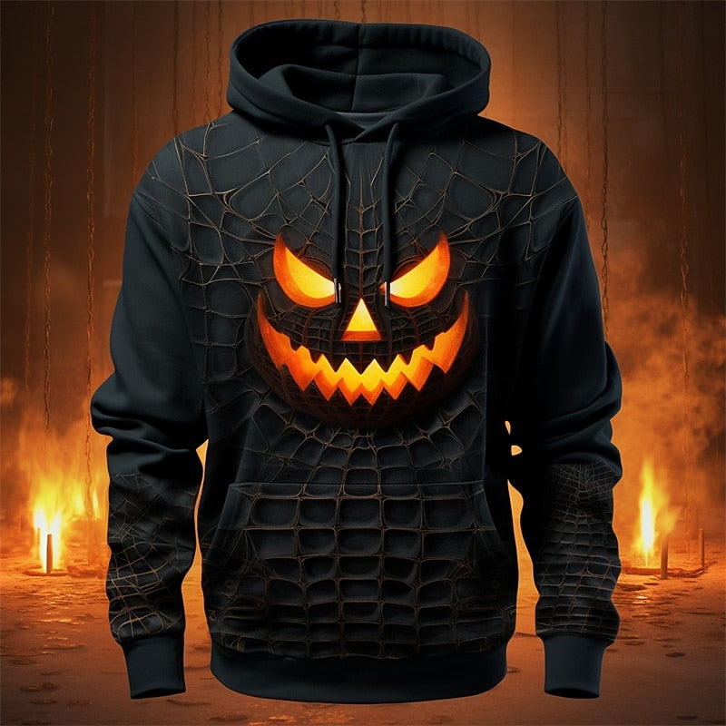Halloween graficzny bluza z kapturem