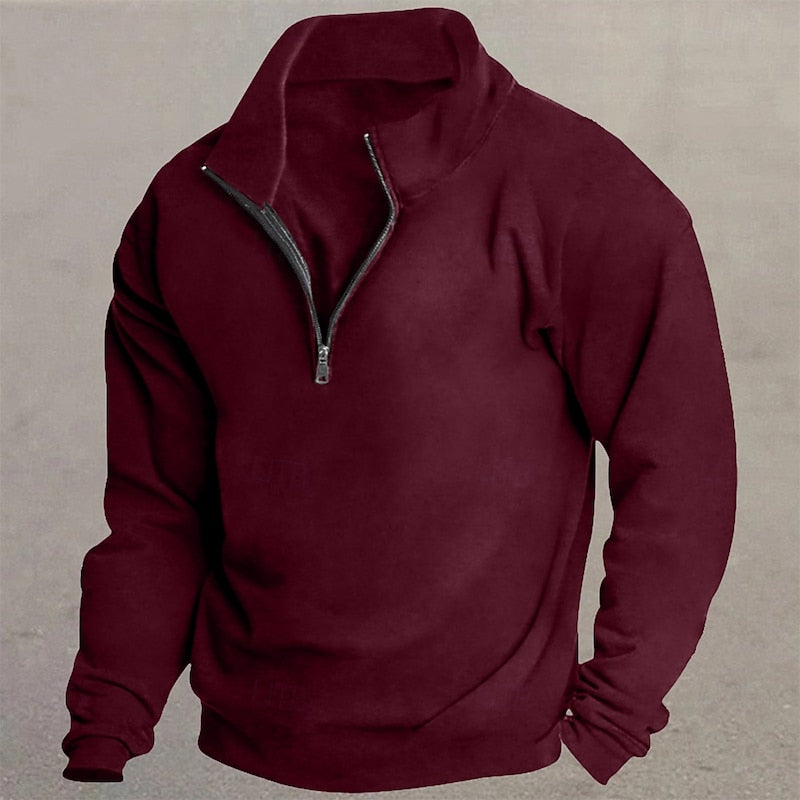 Zamek 1/4 stójka sweter