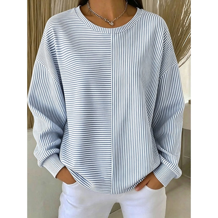 Swobodny w paski bluza
