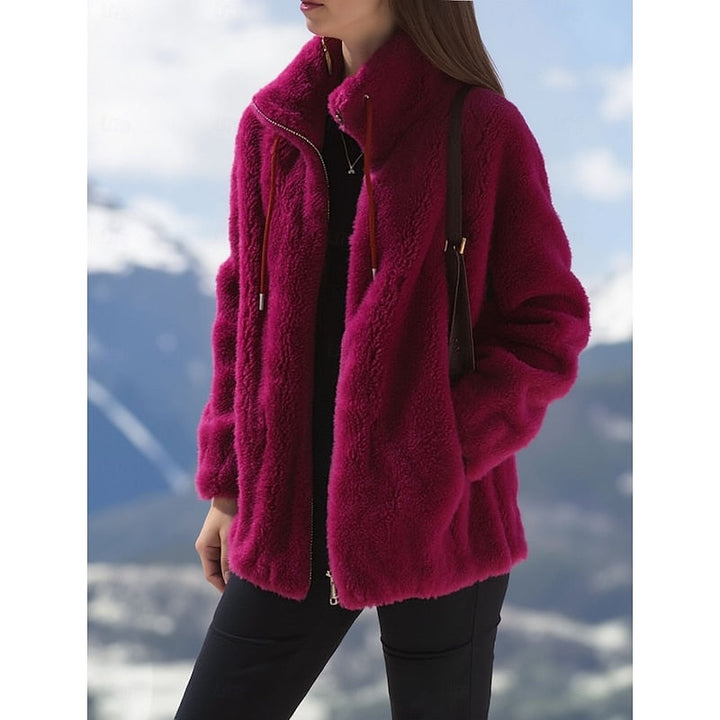 Przytulny Zip-Up płaszcz