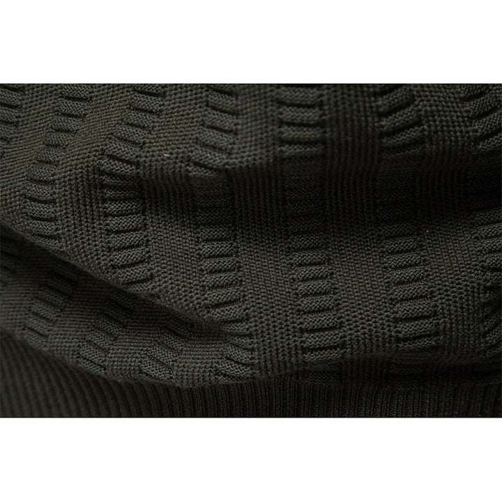 Fakturowany zamek 1/2 sweter