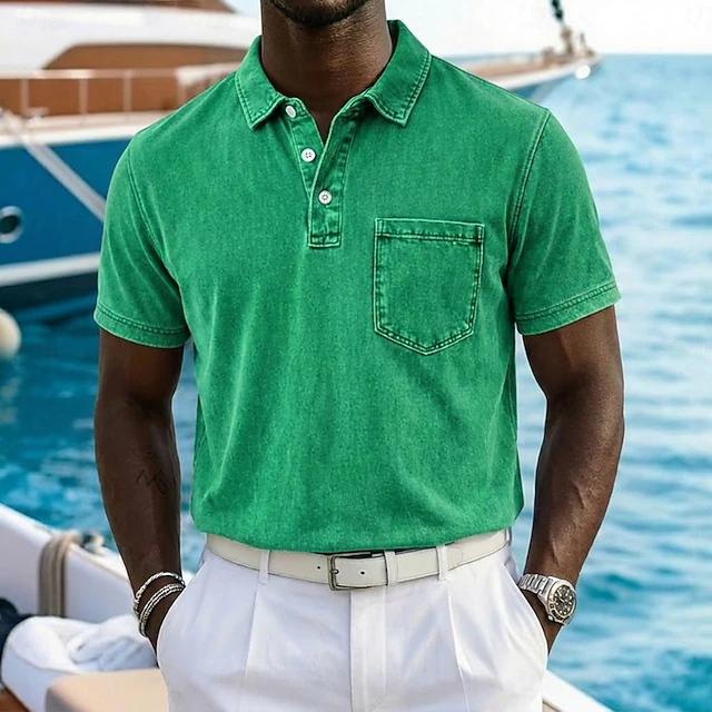 Vintage-Washed koszulka polo