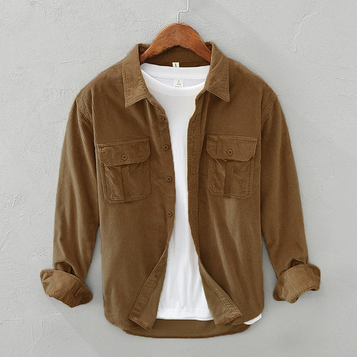 Solidny fakturowany Overshirt