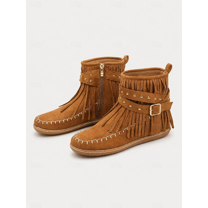 Fringe Moccasin botki