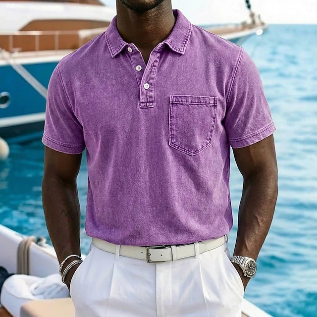 Vintage-Washed koszulka polo