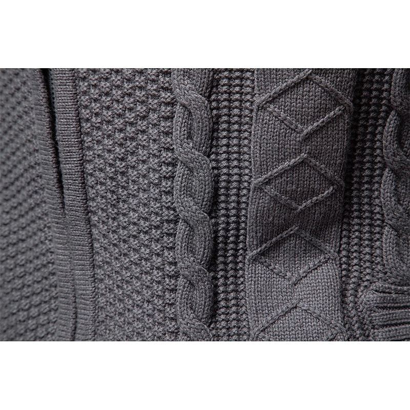 Fakturowany Zip-Up kardigan