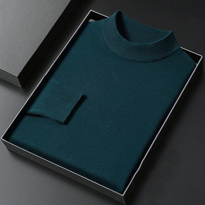 Elegancki imitacja szyja sweter