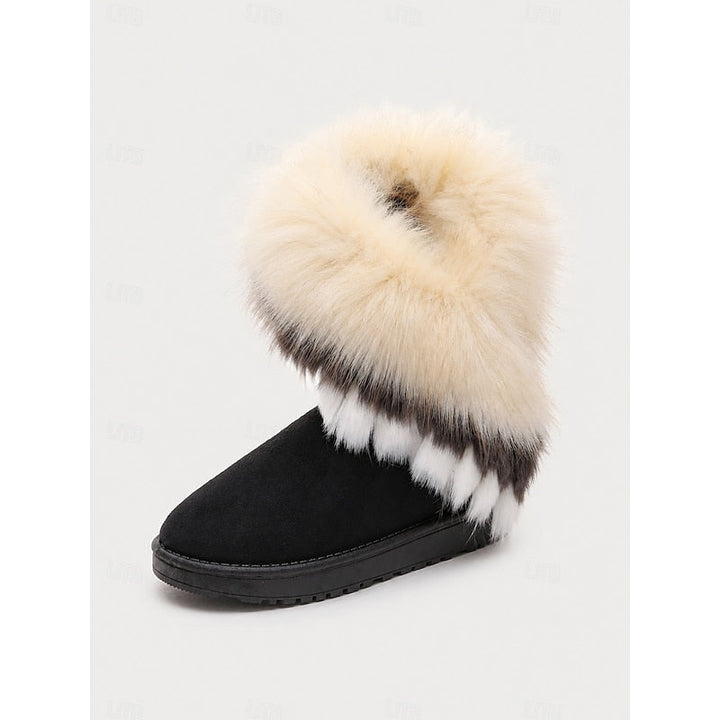 Fluffy-Trimmed buty zimowe