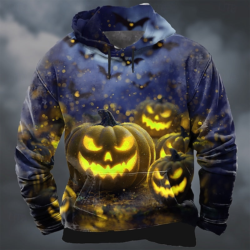 Halloween Pumpkin wzór bluza z kapturem
