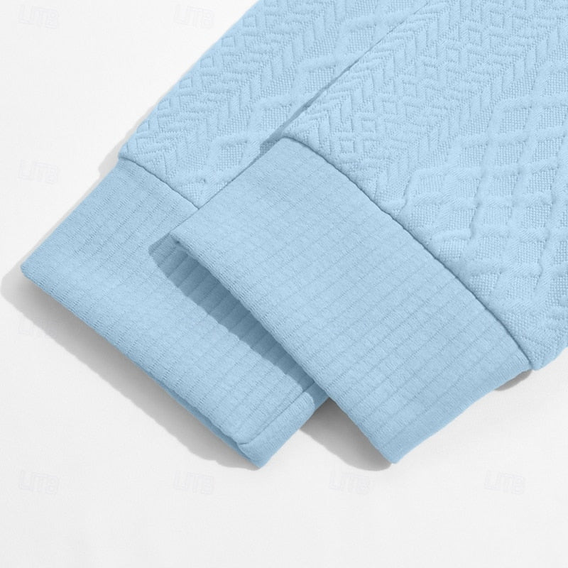 Fakturowany zamek 1/4 sweter