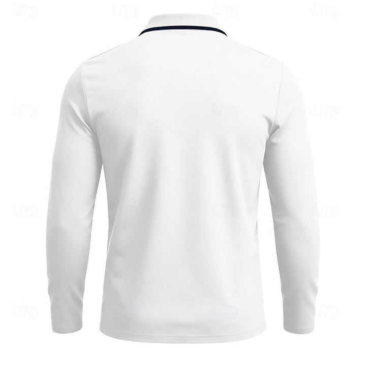 Elegancki zamek 1/4 koszulka polo