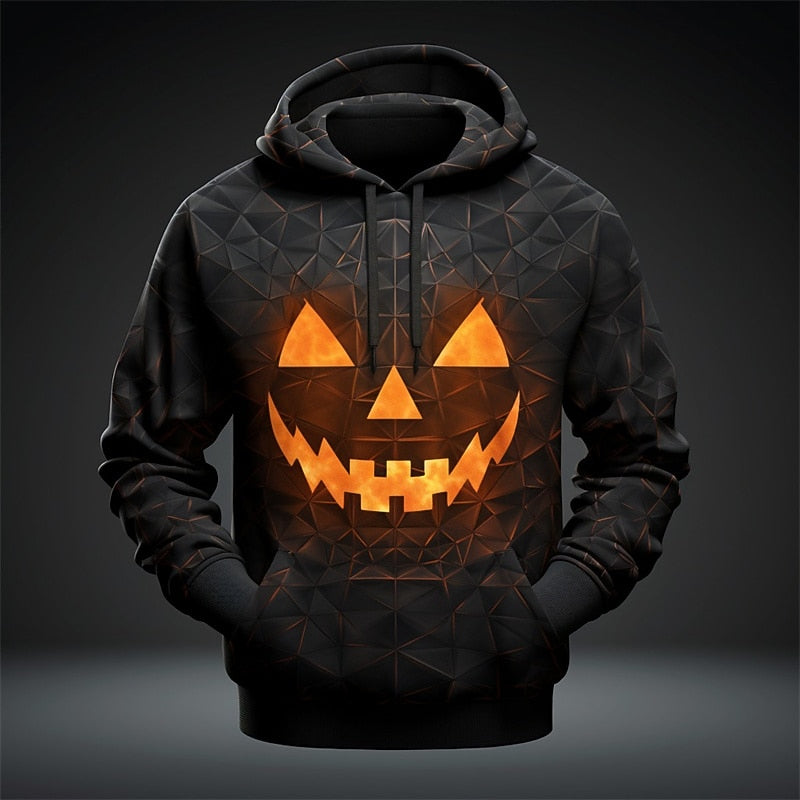 Halloween graficzny bluza z kapturem