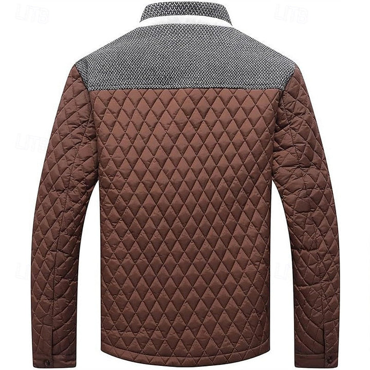 Pikowany stójka kurtka