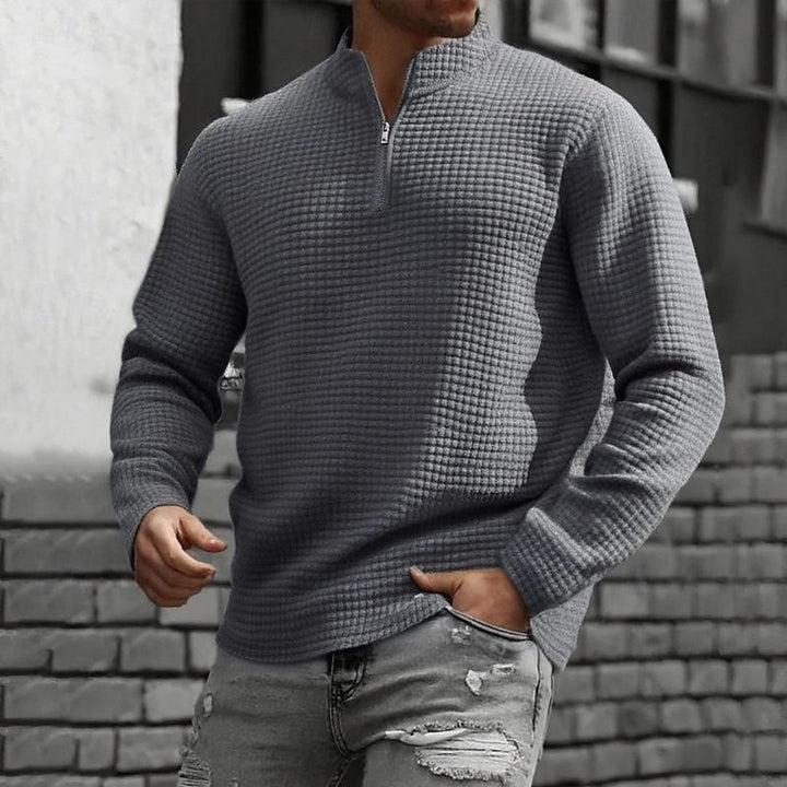 Zamek 1/4 fakturowany bluza