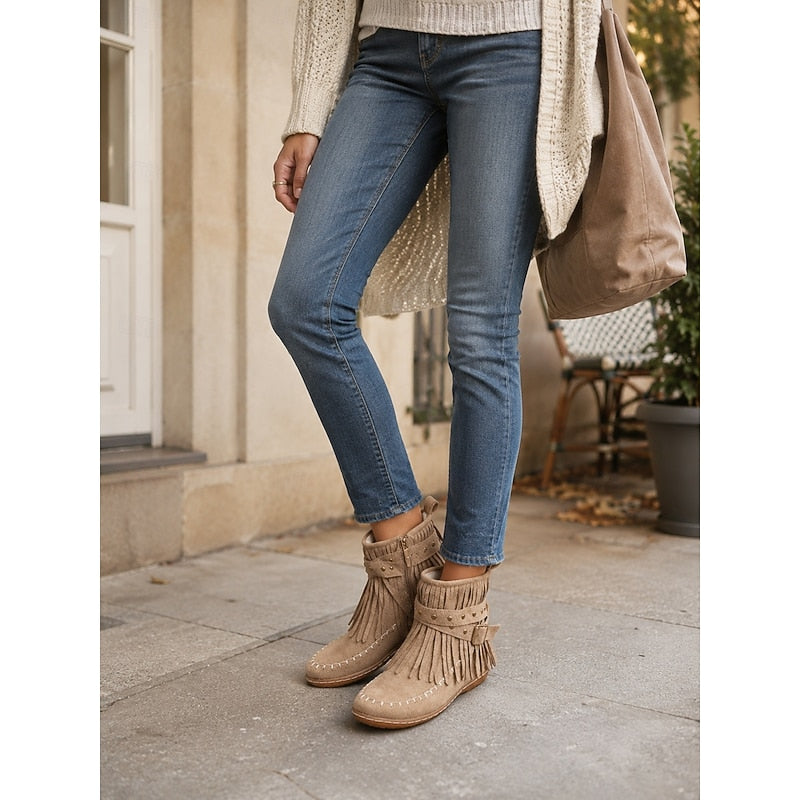 Fringe Moccasin botki