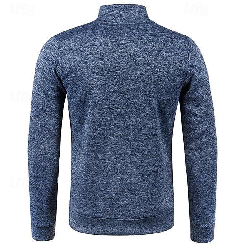 Zamek 1/4 fakturowany sweter sweter