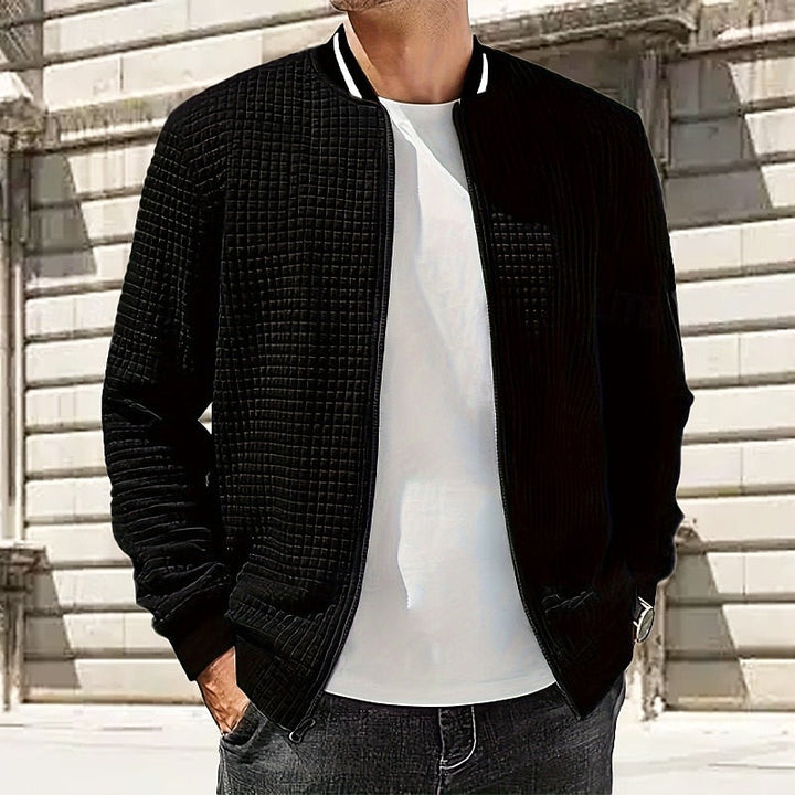 Fakturowany Bomber kurtka