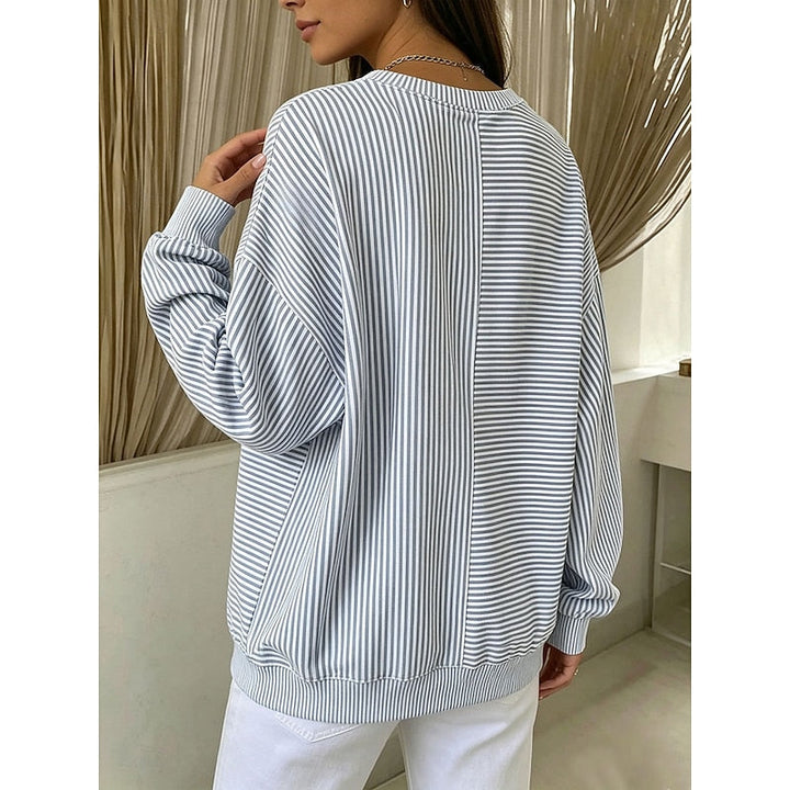 Swobodny w paski bluza