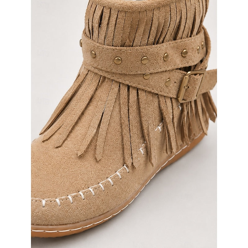 Fringe Moccasin botki