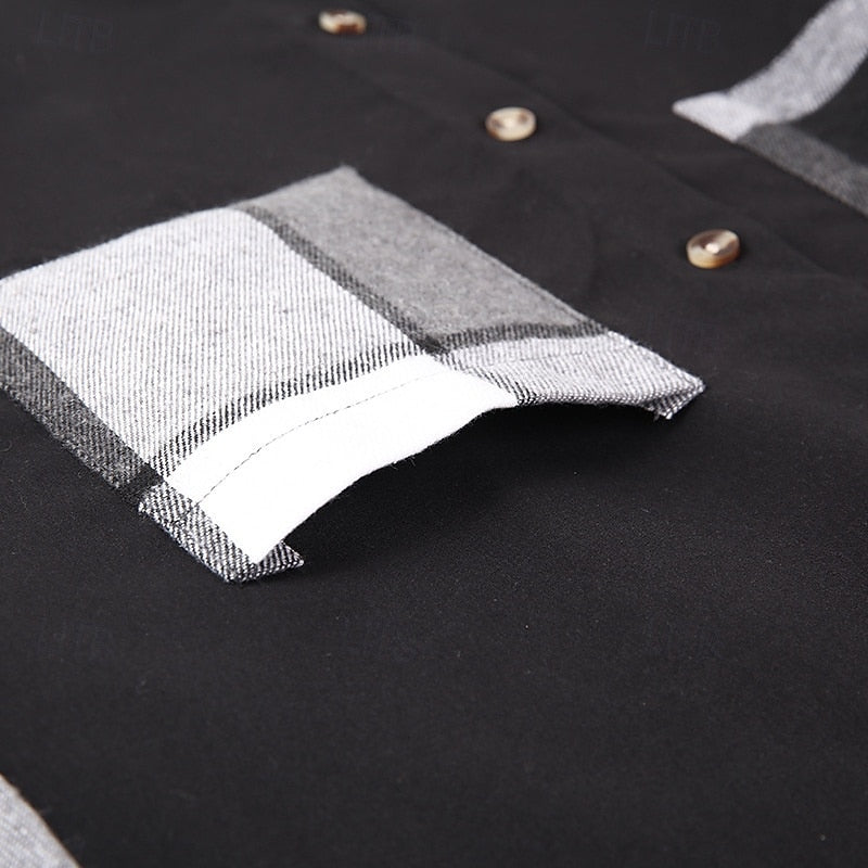 Nowoczesny Patchwork kurtka koszulowa