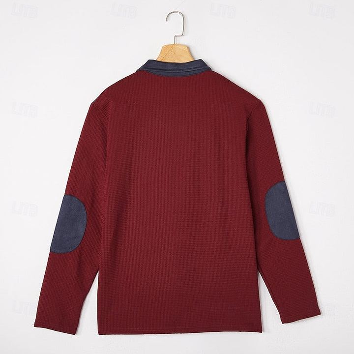 Zamek 1/4 fakturowany sweter