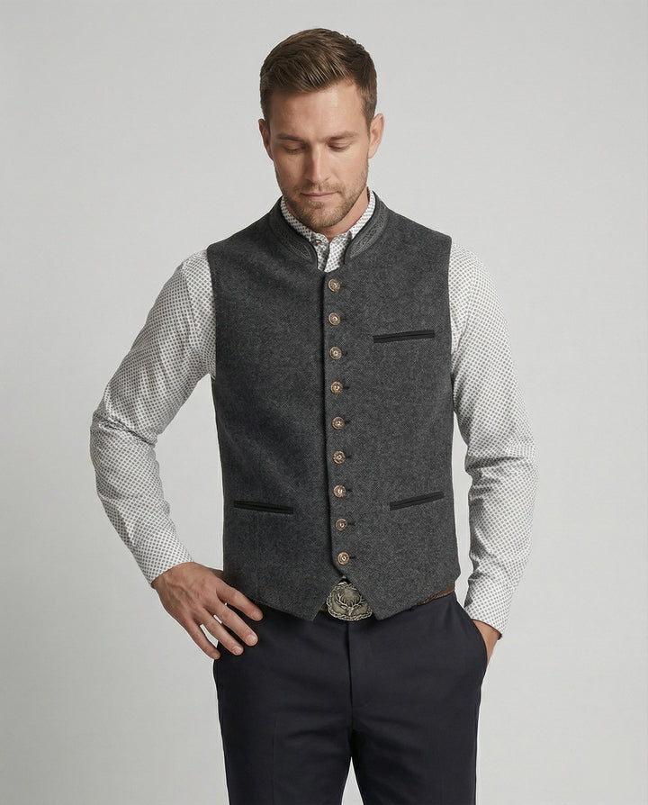 Traditional Standing-Collar kamizelka