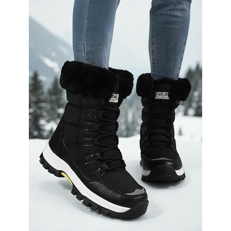 Przytulny sznurowane buty zimowe