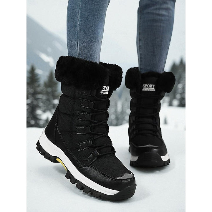 Przytulny sznurowane buty zimowe