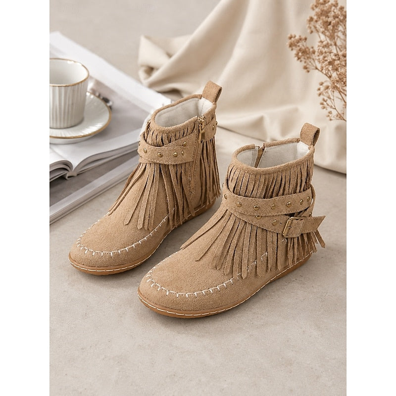 Fringe Moccasin botki