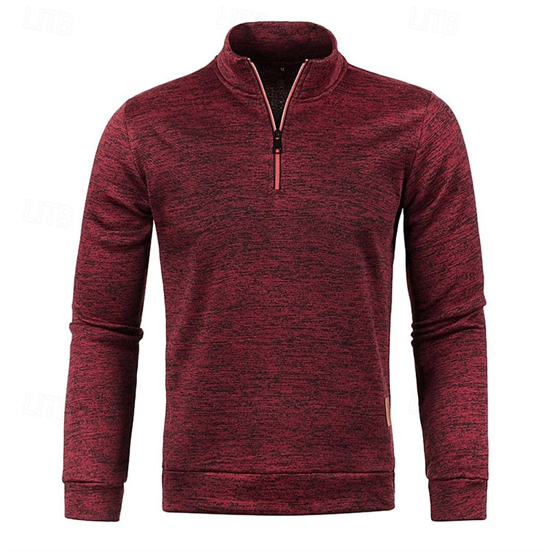 Zamek 1/4 fakturowany sweter sweter
