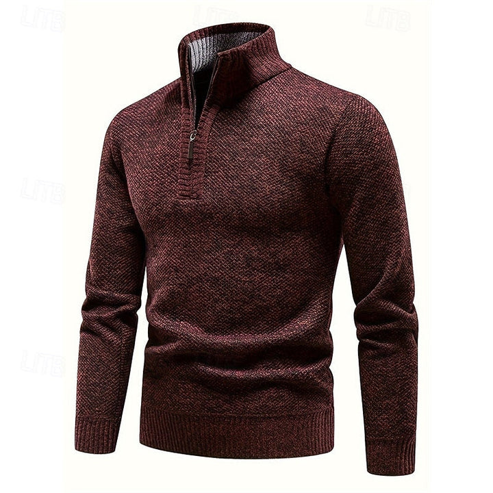 Zamek 1/4 stójka sweter