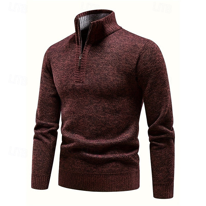 Zamek 1/4 stójka sweter