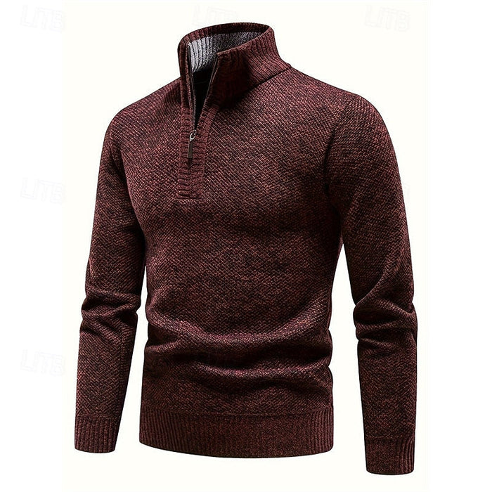 Zamek 1/4 stójka sweter