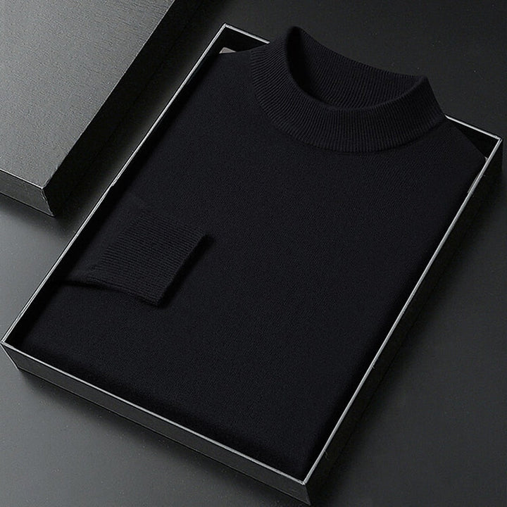 Elegancki imitacja szyja sweter