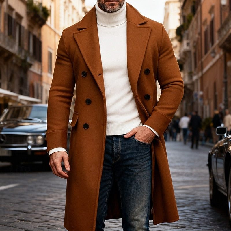 Elegancki długi Overcoat