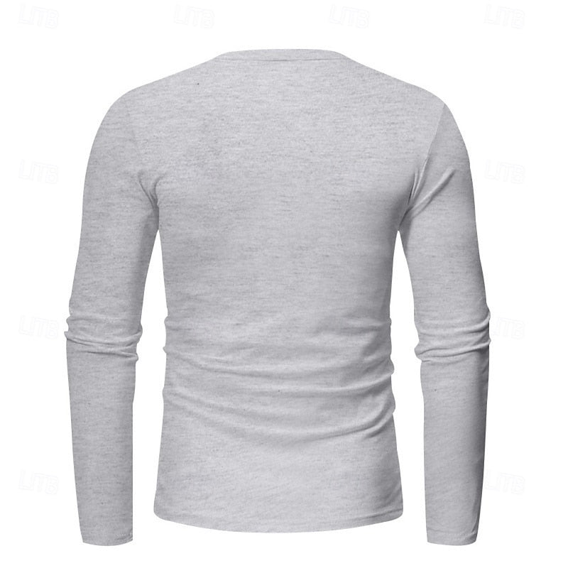 Klasyczny długi-rękaw Henley