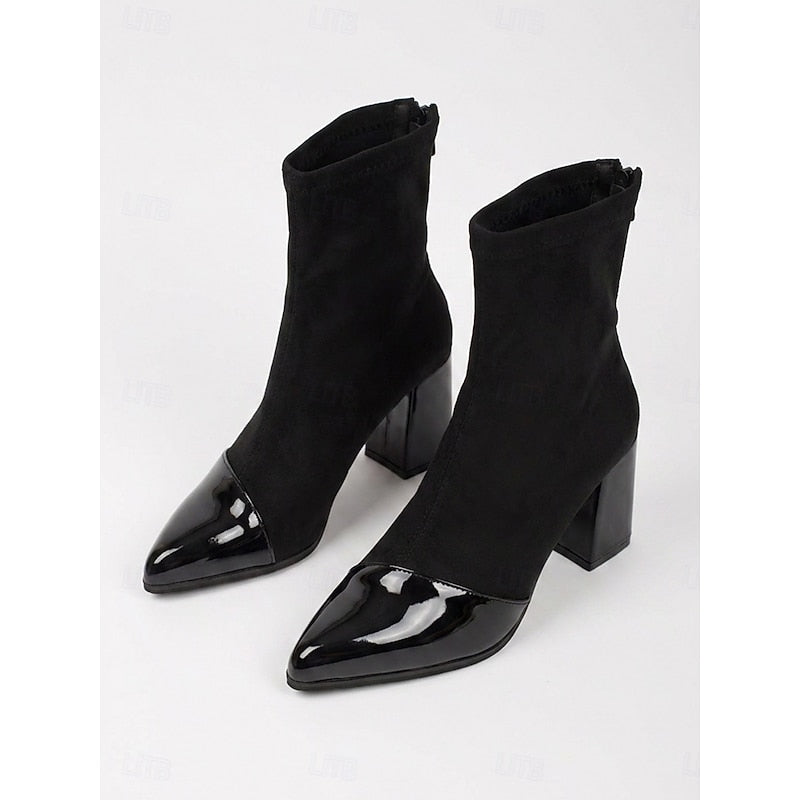 Cap-Toe Chunky obcas botki