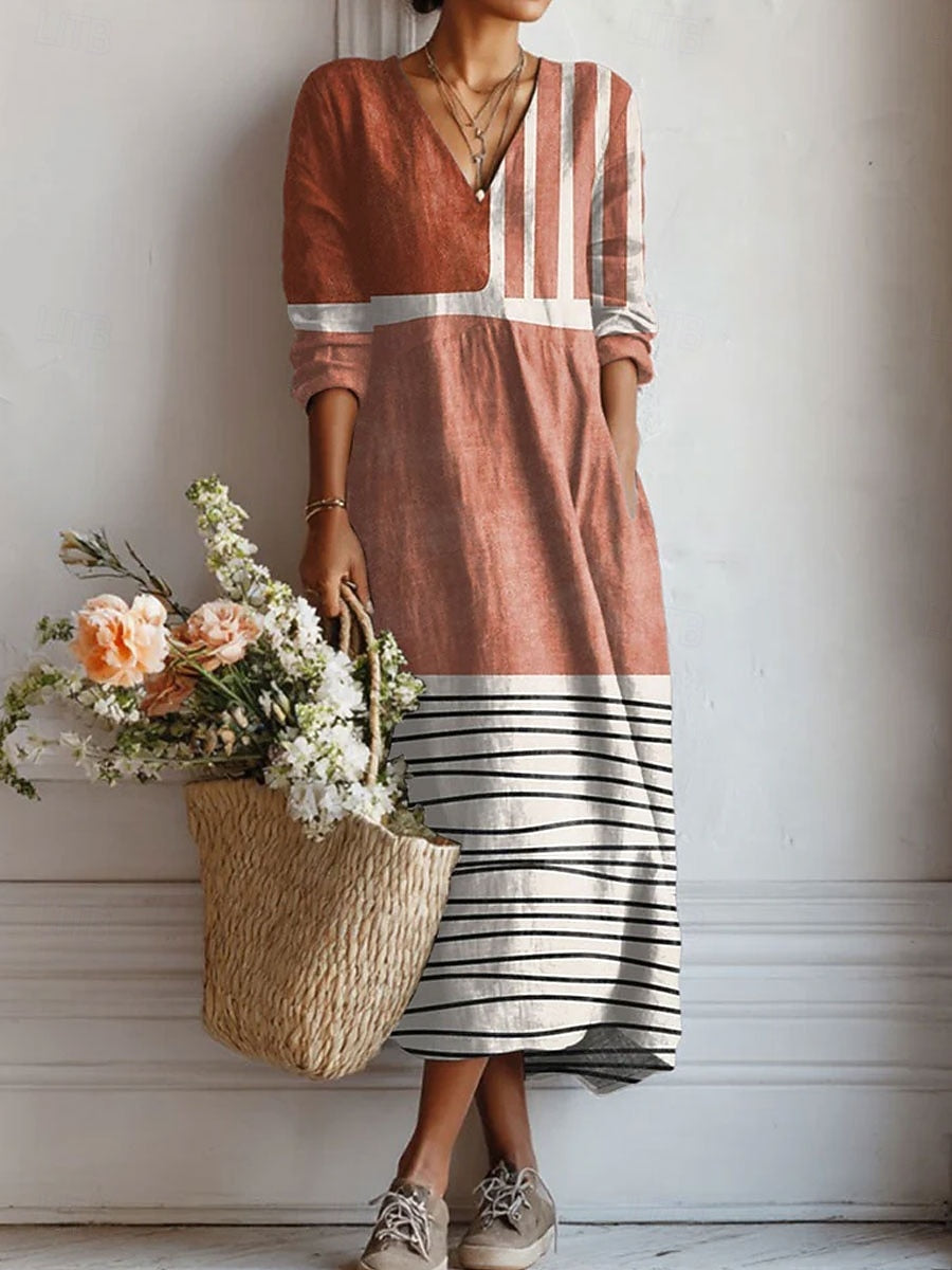 Stylowy Multicolor Patch sukienka