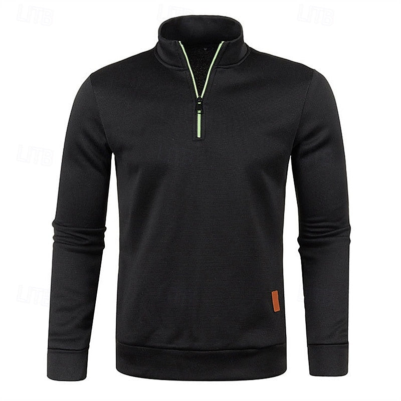 Zamek 1/4 fakturowany sweter sweter