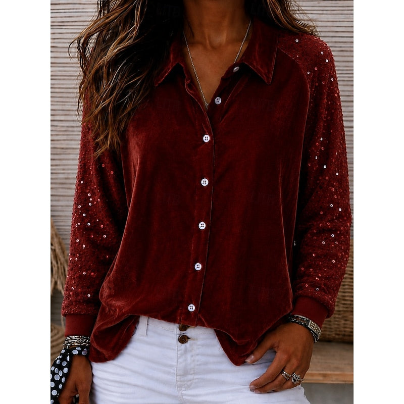 Shimmer-Sleeve elegancki koszula