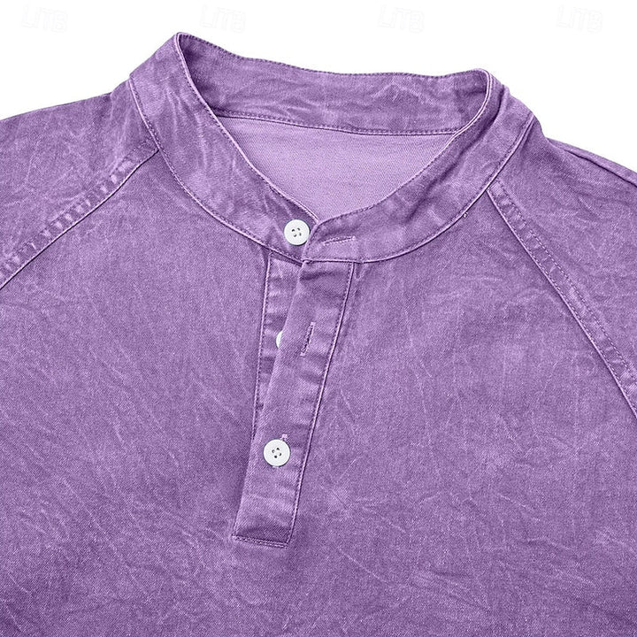 Vintage Washed koszula henley